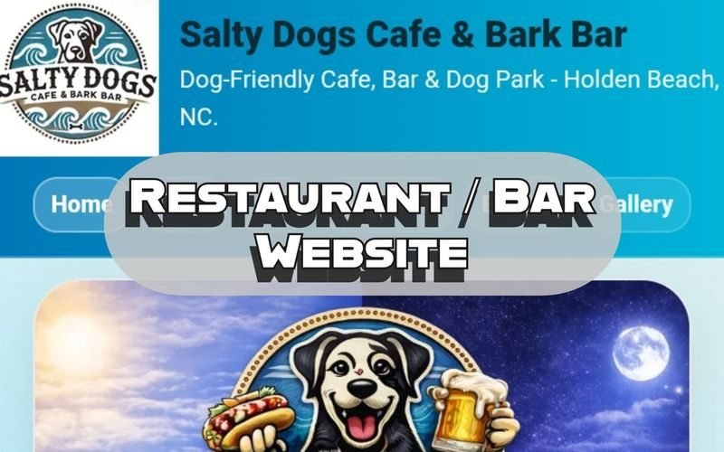 Salty Dogs Cafe restaurant website